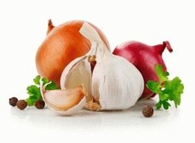 Limpeza com cebola e alho